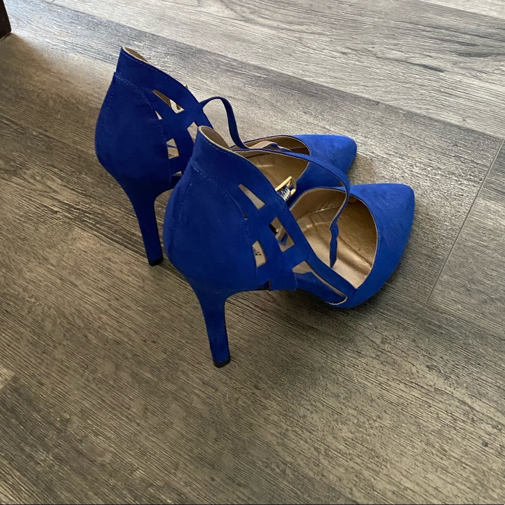 Blue heels